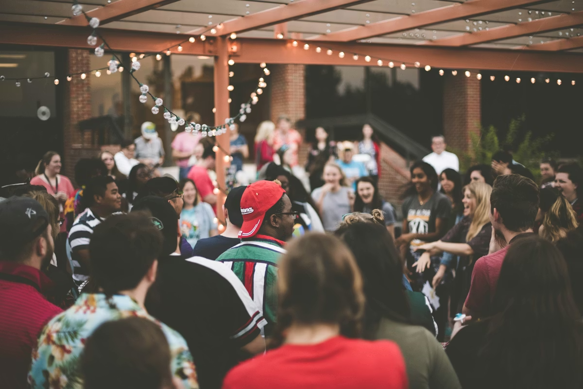 Outdoor networking event